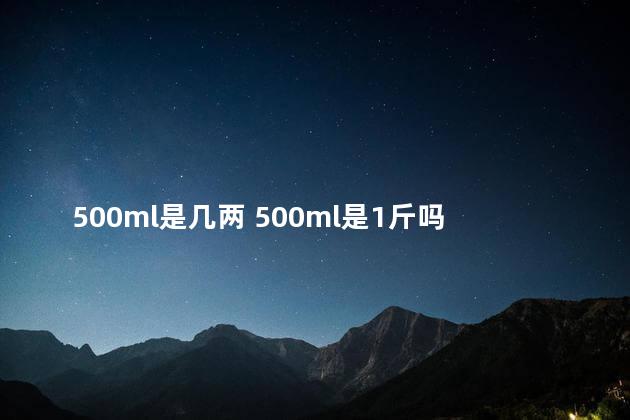 500ml是几两 500ml是1斤吗